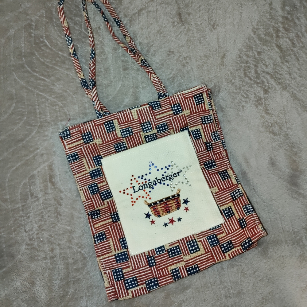 Longaberger | American Flag Canvas Tote Bag